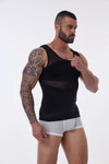 Slimming Firm Tummy Control Compression Undershirt Shapewear for Men