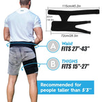 Pro-Fit Hip & Thigh Targeted Compression Hamstring & Sciatica Relief Support Brace