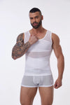 Slimming Firm Tummy Control Compression Undershirt Shapewear for Men