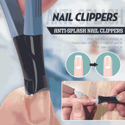 Wide Jaw Opening Ultra Sharp Anti-Splash Thick Nail Clippers