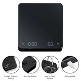 Digital Rechargeable LED Screen High Precision Coffee Scale with Timer (Oz/ml/g)