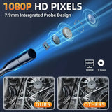 Industrial HD 1080P Waterproof 8 LEDS Endoscope Camera with 4.3inch IPS Screen
