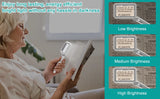 Rechargeable HD x4 Folding Elderly Reading Magnifier with LED Lights