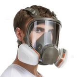 Industrial Anti-Fog Large Lens Lightweight Full Face Protection Gas Mask