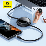 Baseus Retractable 100W Fast Charging Type-C Cable For MacBook/iPhone/Win/Android