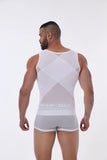 Slimming Firm Tummy Control Compression Undershirt Shapewear for Men