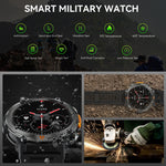 Full-Touch Screen Bluetooth Smartwatch with Health Monitoring & Built-In Flashlight (Android+IOS)