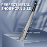 Metal Long Handle 16.5"  Bend-Free Shoehorn Helper For The Elderly