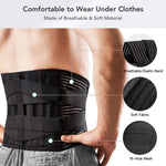 Lower Back Memory Aluminum Pain Relief Spine Lumbar Support Belt