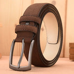 Elegant Suede Retro-Trend Alloy Buckle Belt