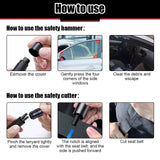 Emergency Car Safety Window Breaker &  Seat Belt Cutter