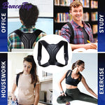 Adjustable Back Neck & Shoulders Posture Brace Corrector