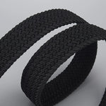 Casual Woven Elastic Lightweight Metal Buckle Belt