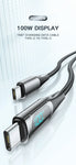 Essager Super Fast PD 100W/5A Type-C Charging Cable with Smart LED Display