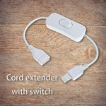 Instant Power Management USB ON/OFF Switch Cable Extension Device (2pcs)