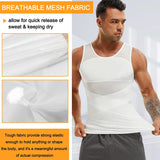 Slimming Firm Tummy Control Compression Undershirt Shapewear for Men