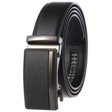 Genuine Leather Automatic Buckle Luxury Designer Ratchet Belts