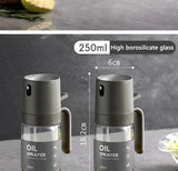 Professional High Borosilicate Glass 250ml Cooking Oil Sprayer