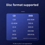 USB External CD DVD Reader for Macbook & Win