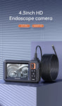 Industrial HD 1080P Waterproof 8 LEDS Endoscope Camera with 4.3inch IPS Screen