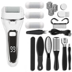 Professional Rechargeable Electric Pedicure File / Callus Remover (10 pcs set)