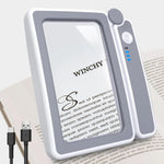 Rechargeable HD x4 Folding Elderly Reading Magnifier with LED Lights