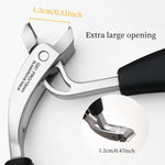 Heavy-Duty Anti-splash Curved Nail Clippers with Large Opening