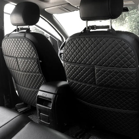 Universal Car Backseat Anti-Kick Protector With Organizer Pockets