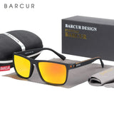 BARCUR Ultralight TR90 Polarized UV400 Sunglasses for Men