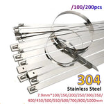 SteelGrip XXL 4-40 inch Heavy-Duty Metal Cable Ties (100pcs)