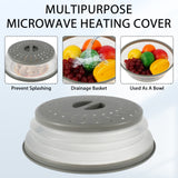 Multi-Purpose 3 in 1 Collapsible Microwave Splatter Cover