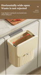 Japanese Wall/Cabinet Doors Mount Two-Way Opening Odor-Blocking Trash Can