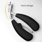 Heavy-Duty Anti-splash Curved Nail Clippers with Large Opening