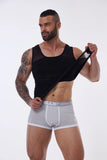 Slimming Firm Tummy Control Compression Undershirt Shapewear for Men