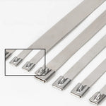 SteelGrip XXL 4-40 inch Heavy-Duty Metal Cable Ties (100pcs)