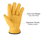 Genuine Leather Premium Protection Work Gloves