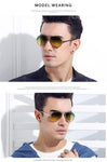 Polarized Photochromic Day/Night Pilot Sunglasses
