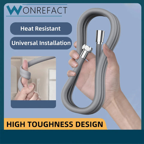 Flexible Leak-Proof Anti-Twist & Tangle Super Durable Silicone Shower Hose