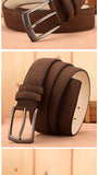 Elegant Suede Retro-Trend Alloy Buckle Belt