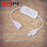 Instant Power Management USB ON/OFF Switch Cable Extension Device (2pcs)