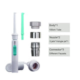 Home Faucet-Attached 360° Rotating Dental Water Flosser & Oral Irrigator Set