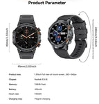 Military-Grade Durability Shockproof & Impact-Resistant Bluetooth Health Monitoring Smartwatch (Android+IOS)