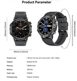 Military-Grade Durability Shockproof & Impact-Resistant Bluetooth Health Monitoring Smartwatch (Android+IOS)