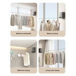 Japanese Retractable (Punch-Free) Space-Saving Clothes-Drying stainless steel Clothesline