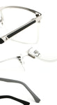 Anti-UV & Blue-Light Flexible Metal Half-Frame Reading Glasses