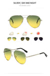 Polarized Photochromic Day/Night Pilot Sunglasses