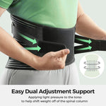 Lower Back Memory Aluminum Pain Relief Spine Lumbar Support Belt