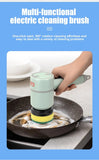 Multi-functional Rechargeable Electric Scrubber Cleaning Brush
