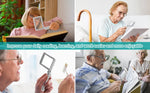 Rechargeable HD x4 Folding Elderly Reading Magnifier with LED Lights