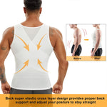 Slimming Firm Tummy Control Compression Undershirt Shapewear for Men